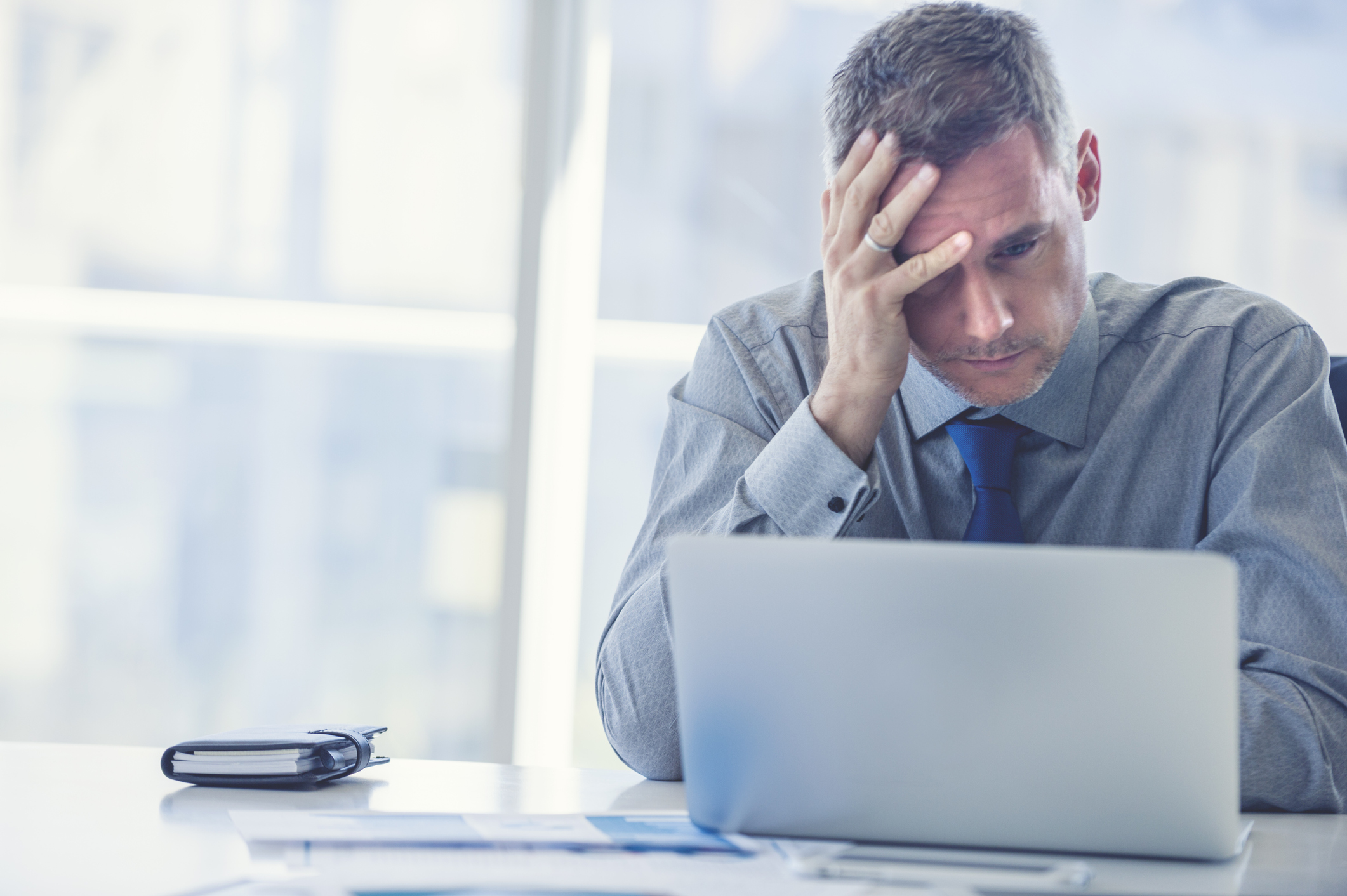 Frustrated executive